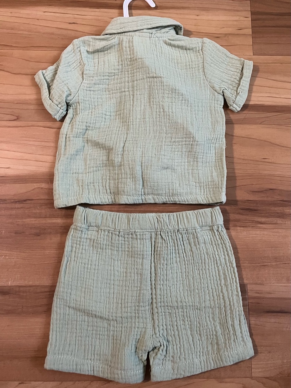 Little Lad 3 Piece Sage Green Cotton Set 6/9M NWOT - Picture 10 of 10